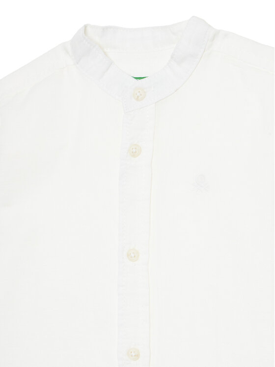 Рубашка обычного кроя 5IPVGQ01L United Colors Of Benetton, белый — фото 3