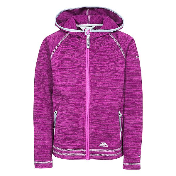 Детская худи с молнией Trespass, Purple Orchid Marl