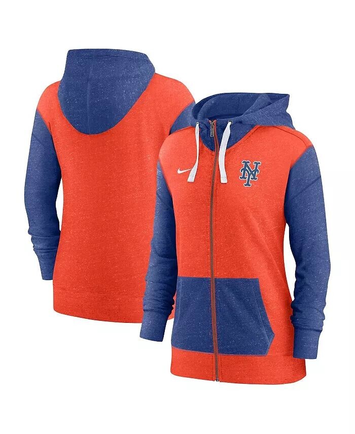 

Женская оранжевая толстовка с молнией во всю длину New York Mets Nike