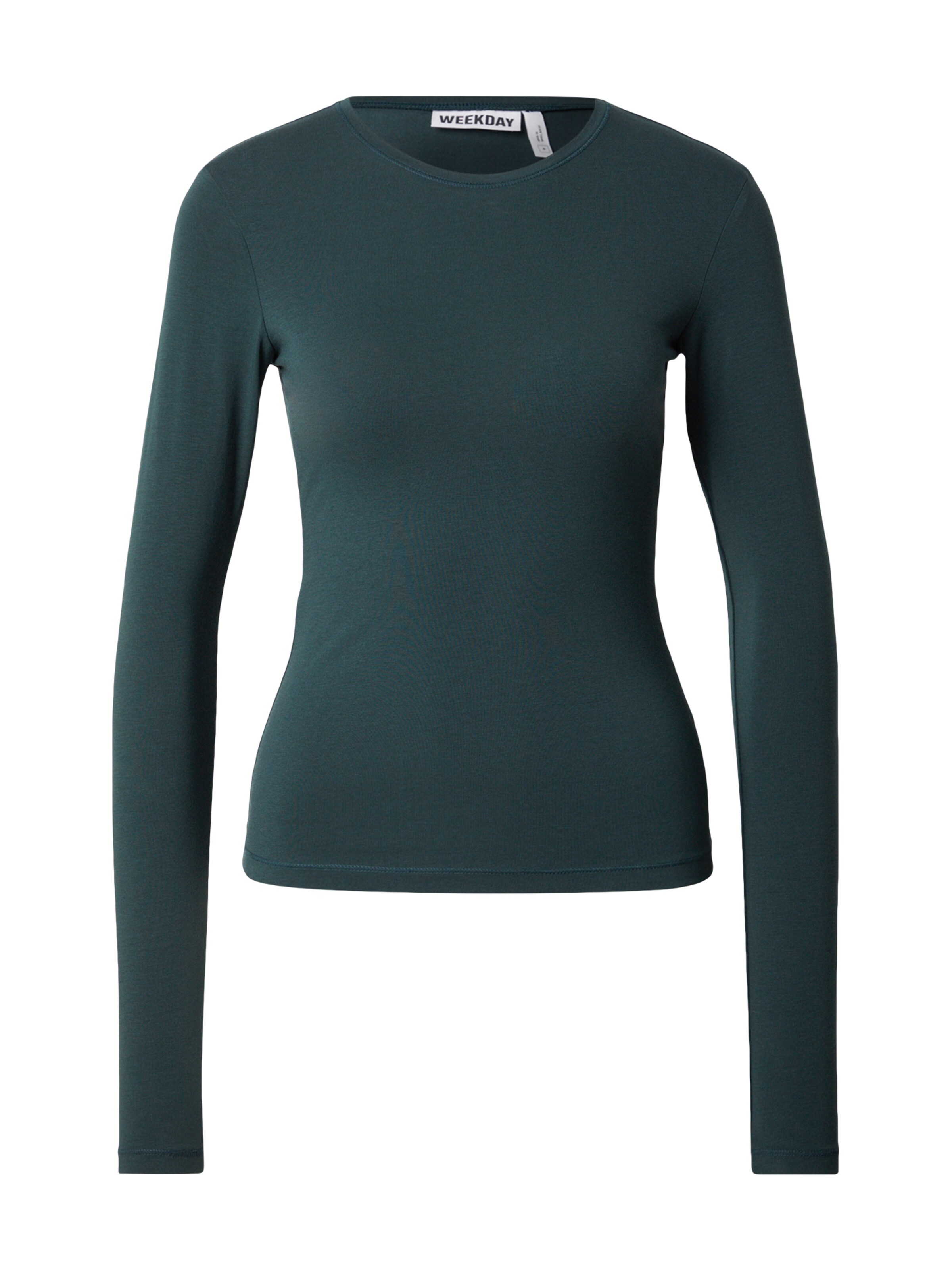 

WEEKDAY Лонгслив в темно-зеленом цвете