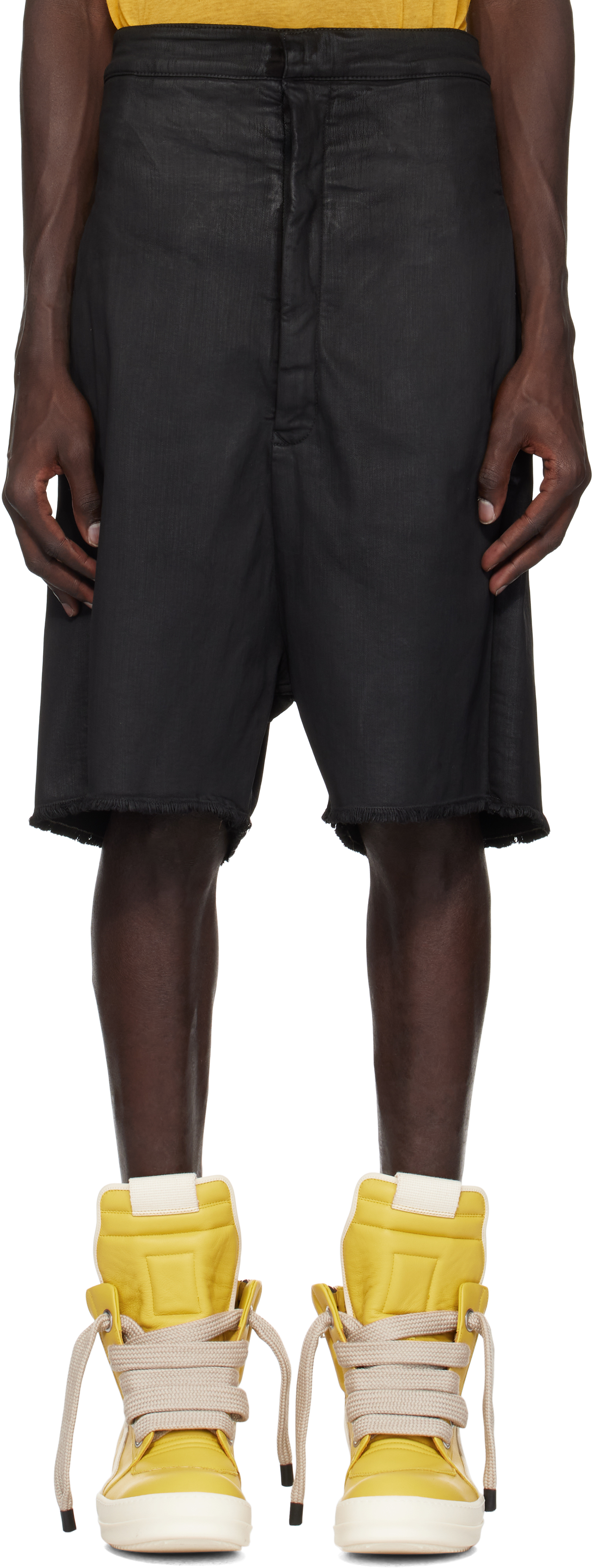 

Черные шорты Porterville Cutoffs Denim Rick Owens