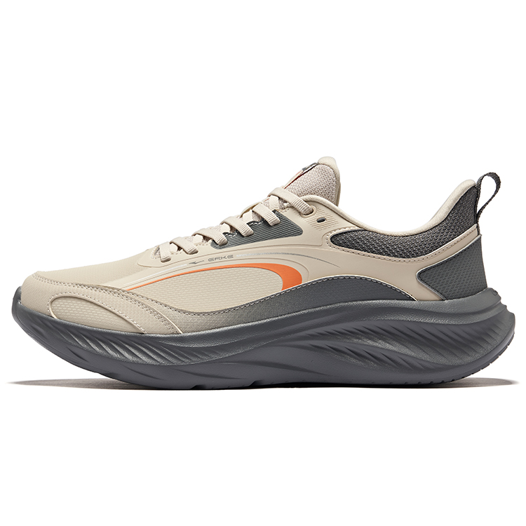 

Кроссовки Shock Absorbers Rebound Low Top для бега, мужские, серо-стального цвета Erke, Pumice Gray Steel Gray