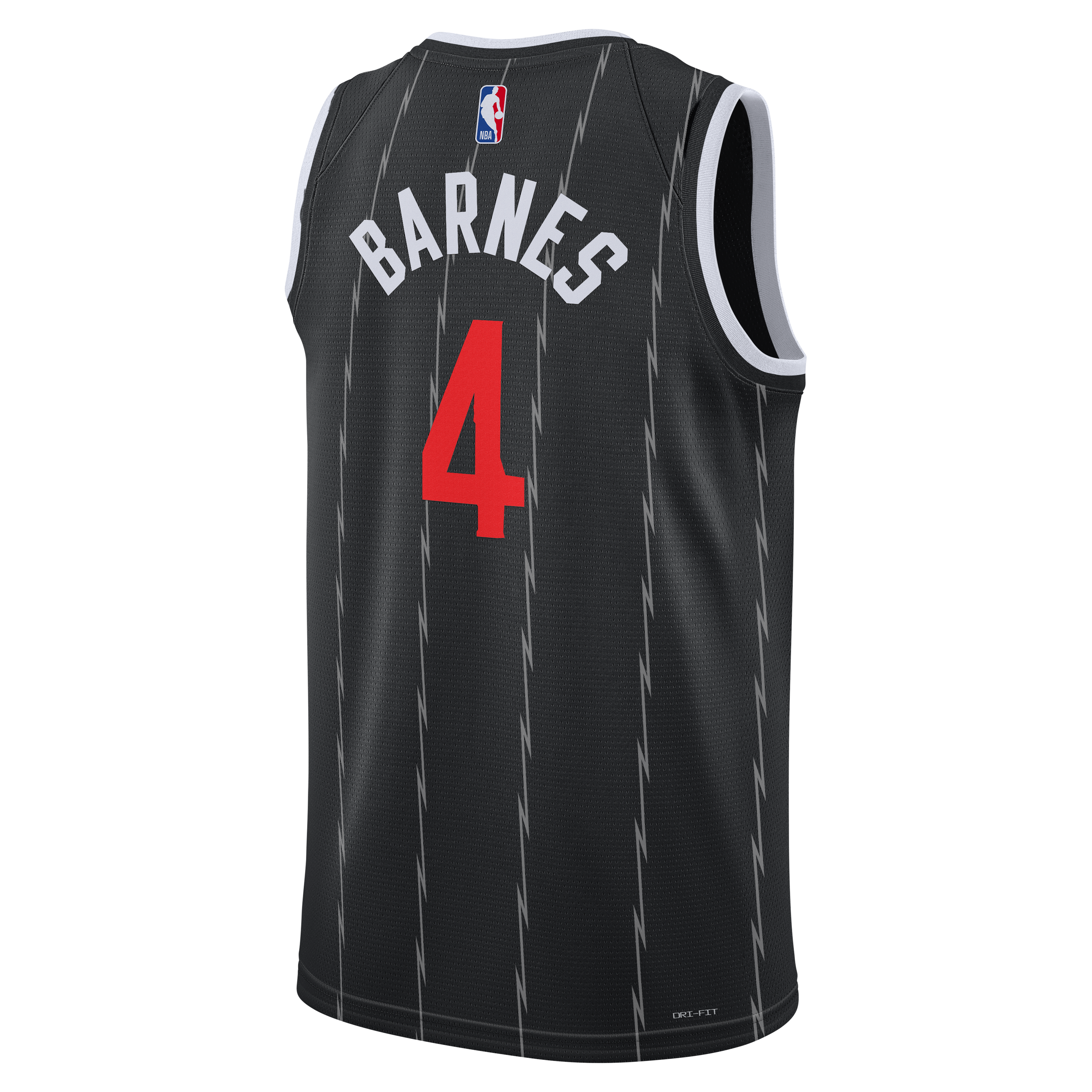 Джерси Nike Scottie Barnes Toronto Raptors City Edition NBA Swingman, черная — фото 2