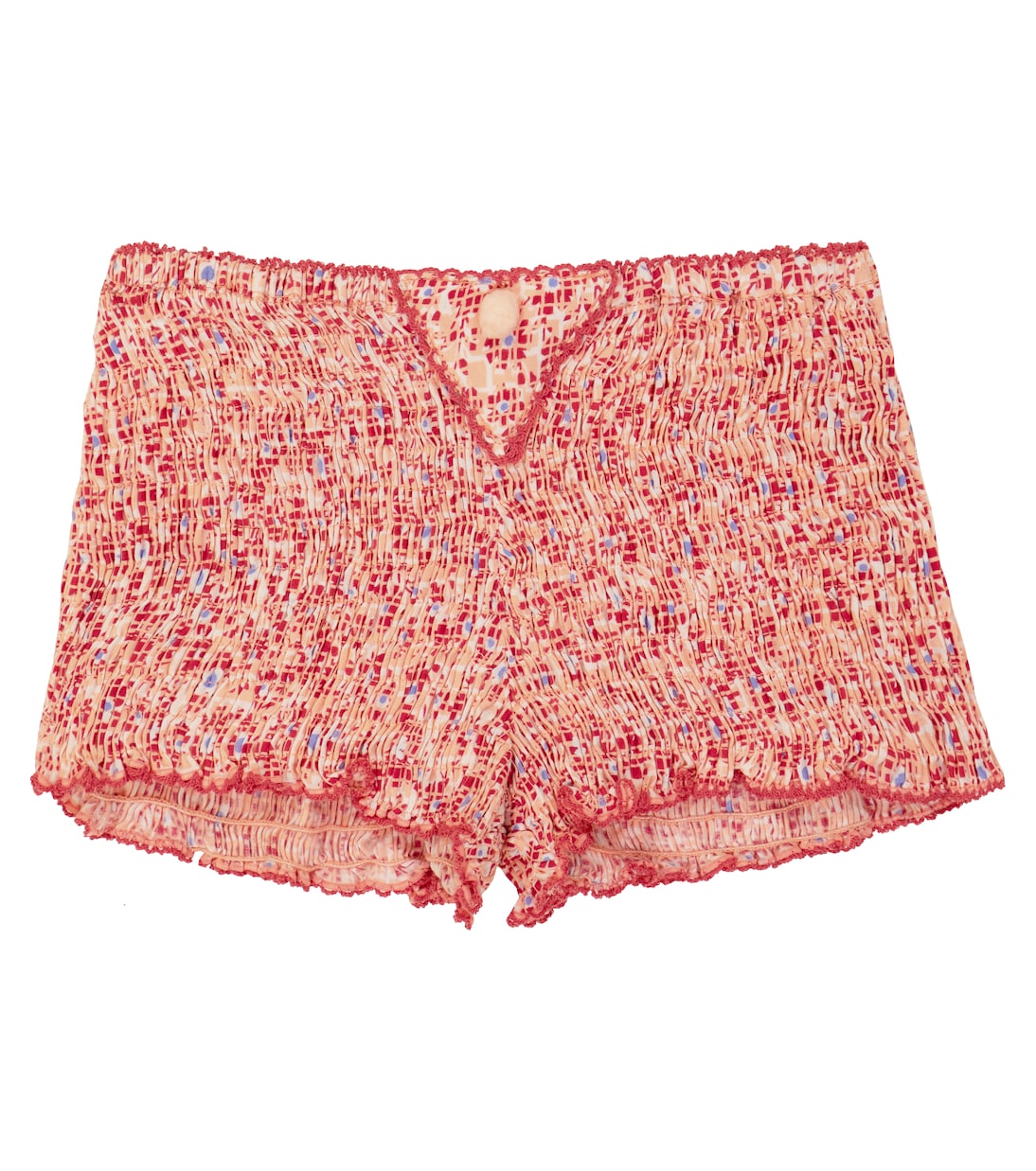 

Цветочные шорты Poupette St Barth Kids, Pink Je T'Aime