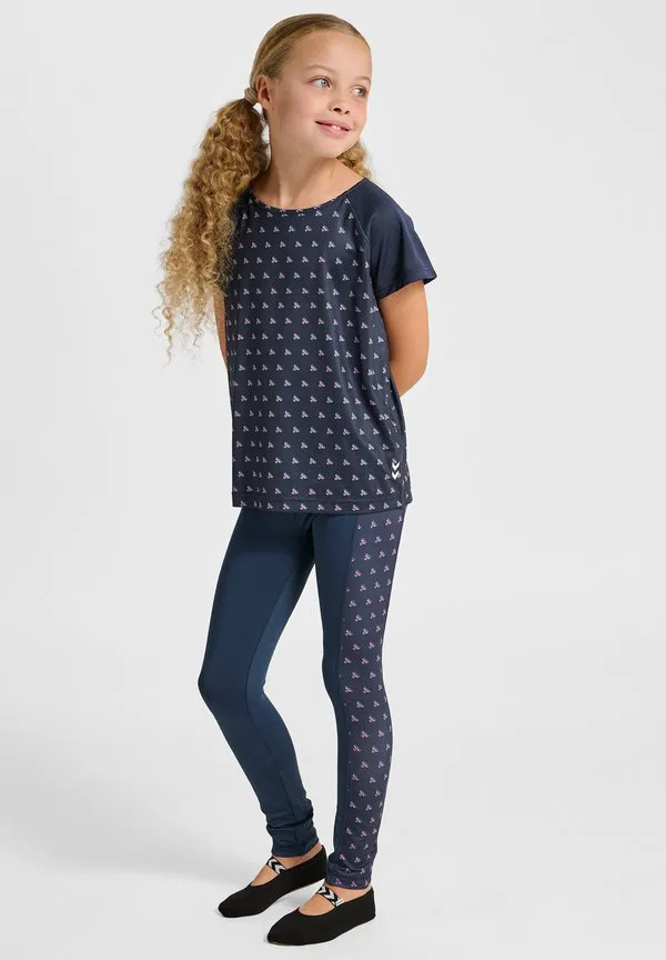 Футболка с принтом mix s/s Hummel, Black Iris