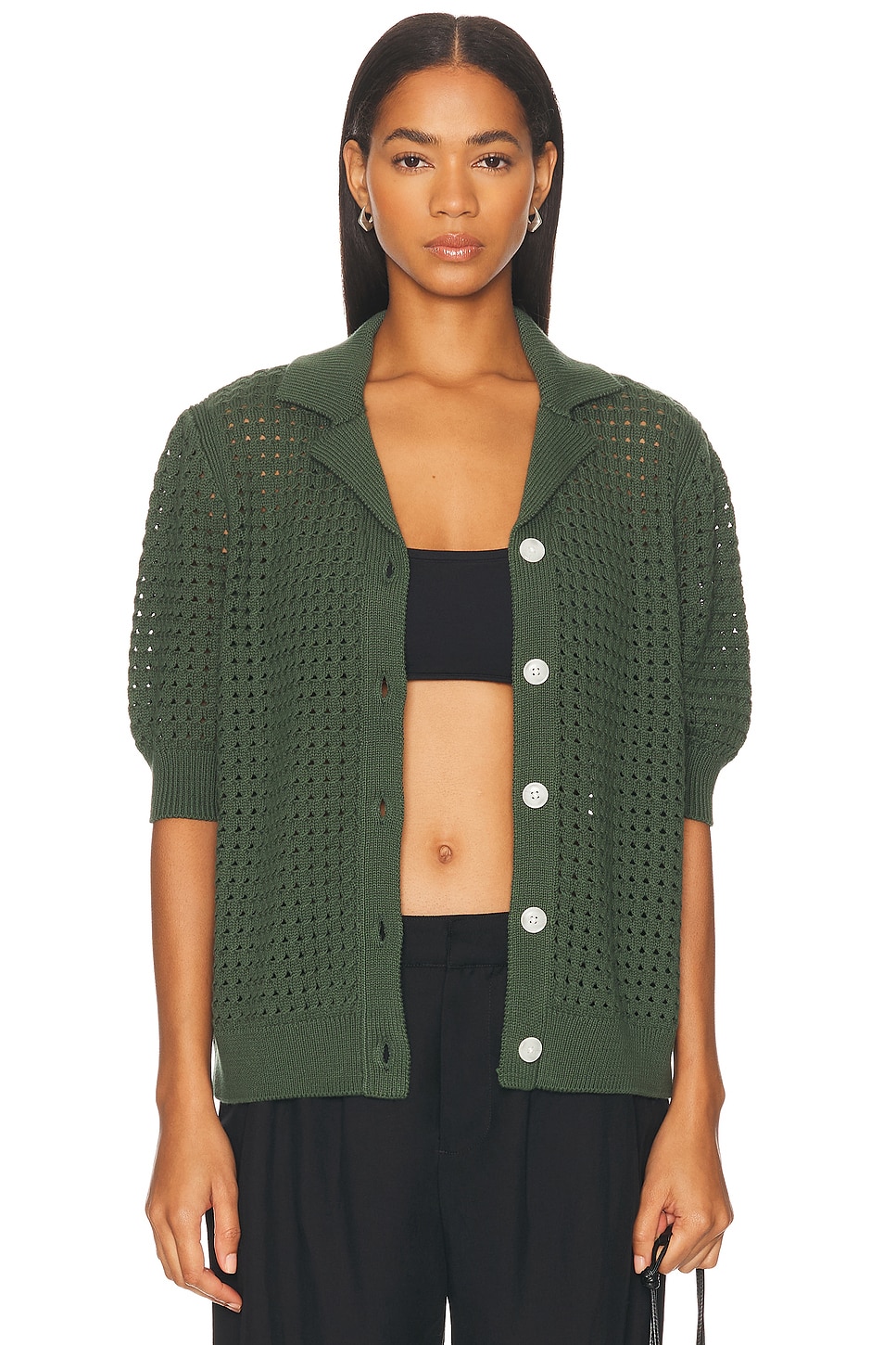 

Ellie Knit Рубашка Varley, Cilantro