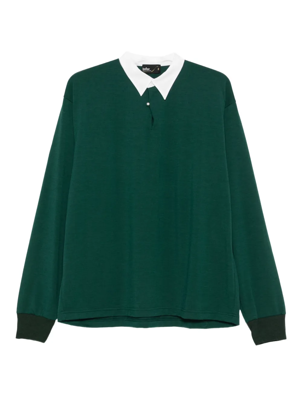 

Поло с длинными рукавами Kolor, зеленый