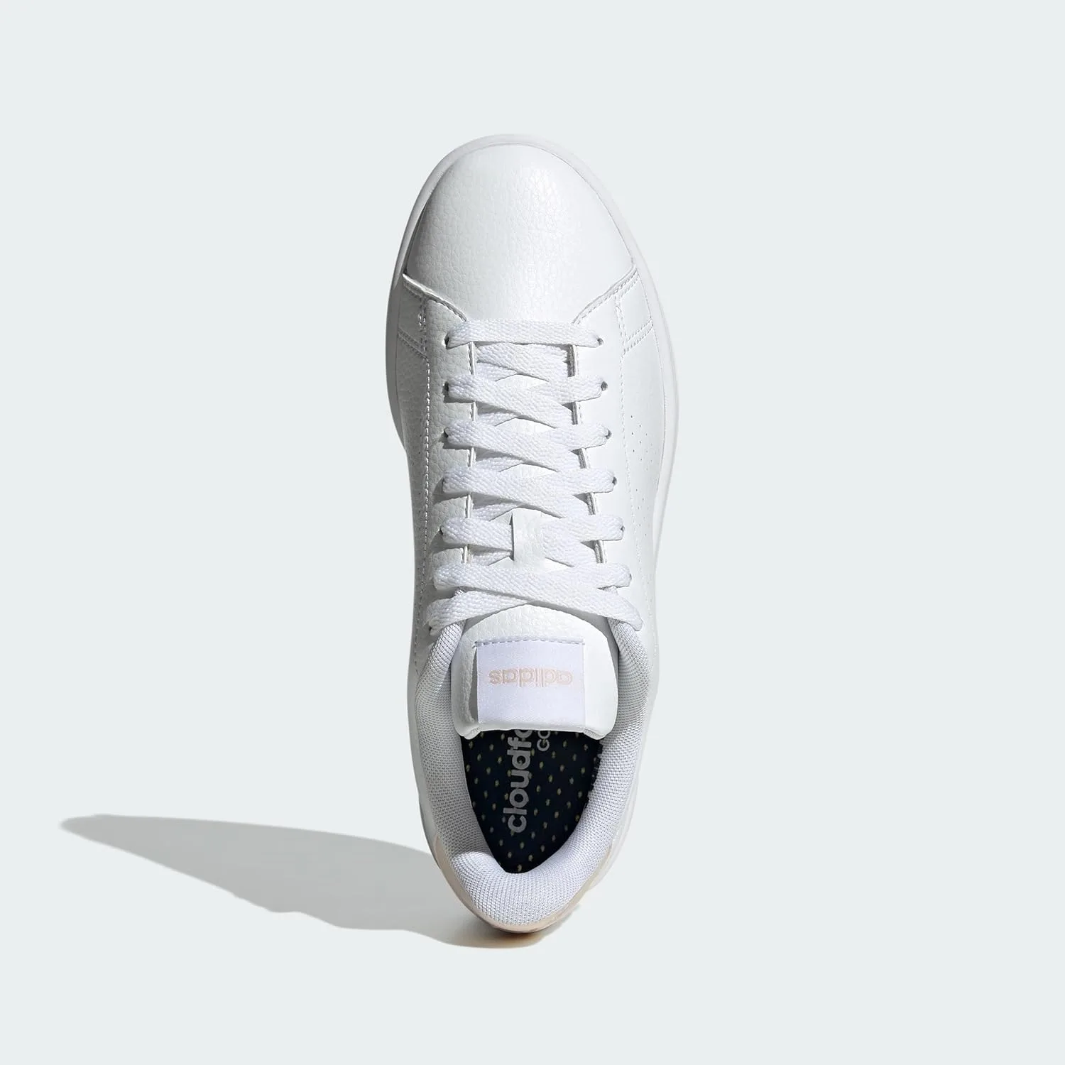Мужские низкие кроссовки Adidas Advantage (не для футбола), белый/сиреневый — фото 4
