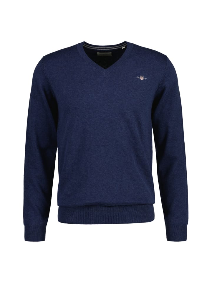 

Толстовка Gant Strickpullover, цвет Jeansblau Melange