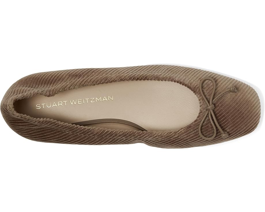 Балетки Stuart Weitzman Bria Ballet Flat, серо-коричневый — фото 2