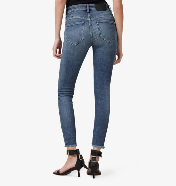 Джинсы-Стрейч Miller push-up skinny leg с высокой посадкой из органического хлопка Allsaints, синий — фото 4