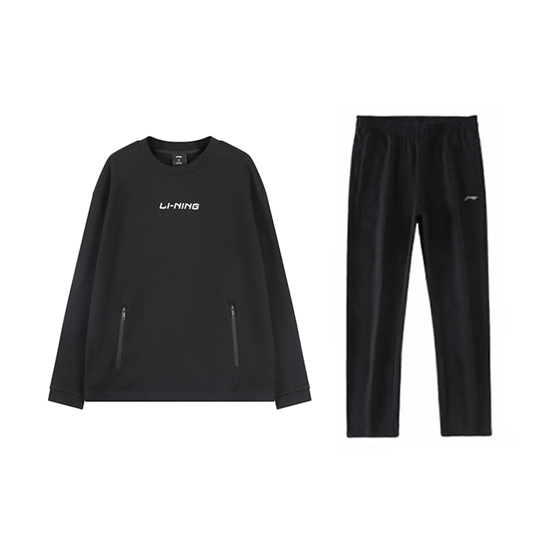 

LINING Повседневная спортивная одежда Unisex Black+Black