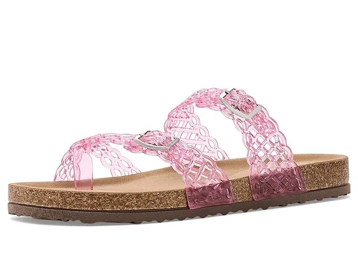 Сандалии с блестками Beach Steve Madden Kids, Pink