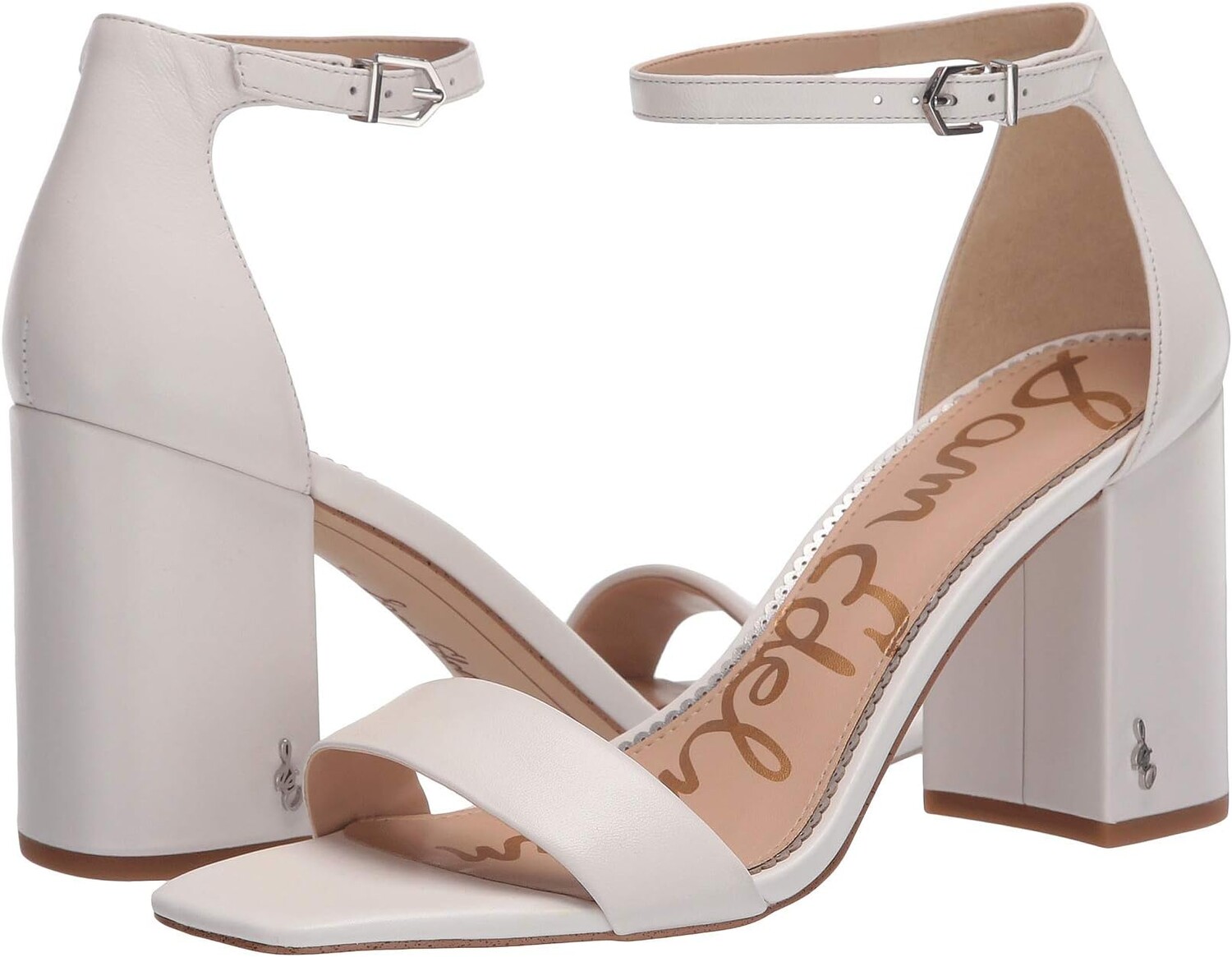 Босоножки Daniella Sam Edelman, цвет Bright White Butter Nappa Leather