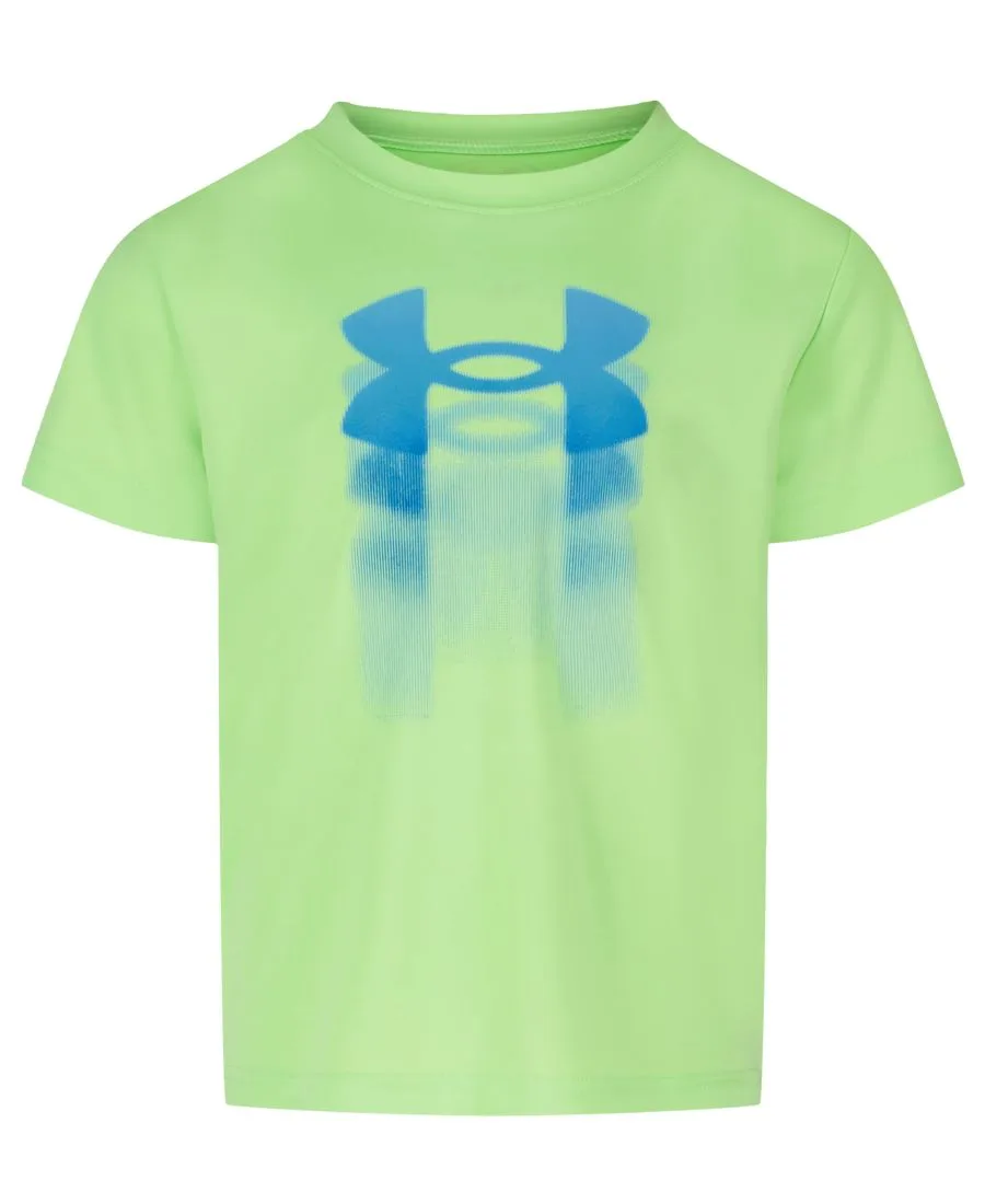 Детская футболка с коротким рукавом и градиентным логотипом, размер 2T-7 Under Armour, Lime