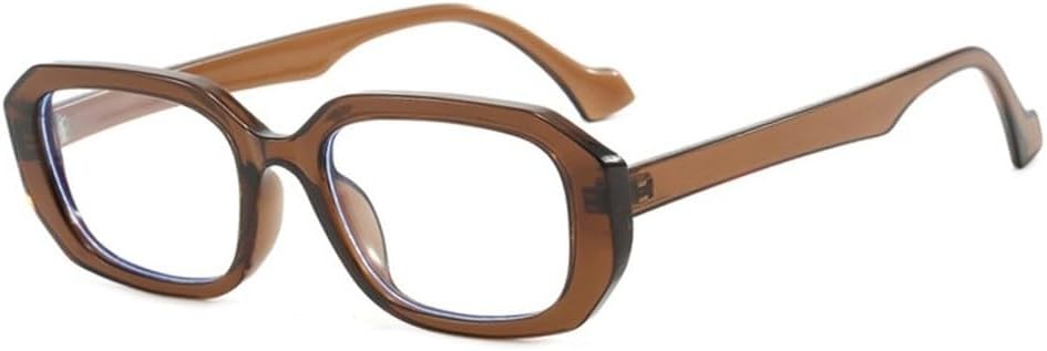 

Модные солнцезащитные очки в форме многоугольника и прямоугольника для женщин, ретро-стиль, прозрачные с градиентом, защита от УФ-излучения UV400, мужские солнцезащитные очки сине-зеленого цвета SKFGNX, Brown Clear