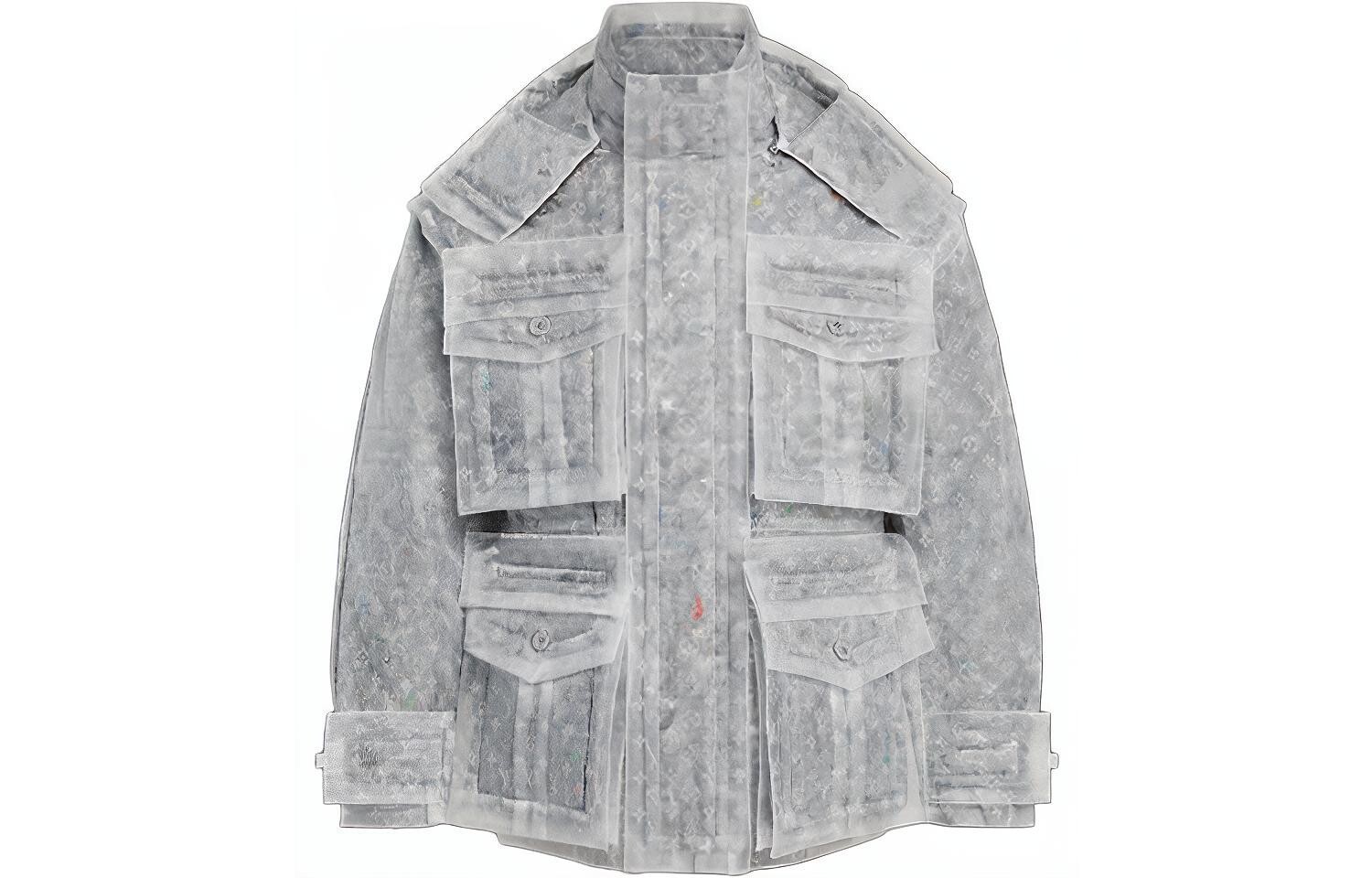 Новые квартальные продукты LV Parka Coat Men Louis Vuitton, белый