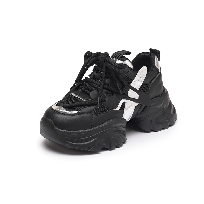 

Кроссовки NRDROFFICIAL Chunky Sneakers Women's Low-Top, Черный, Кроссовки NRDROFFICIAL Chunky Sneakers Women's Low-Top