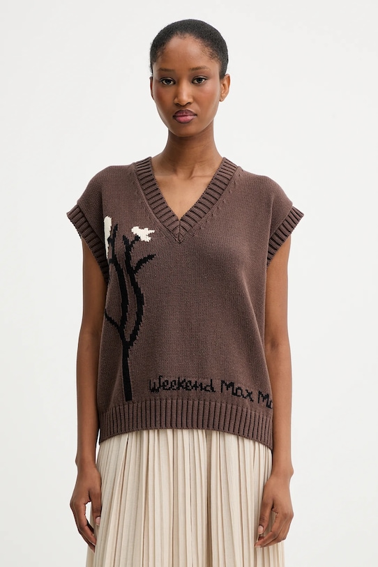 

Жилет CRUSCA Weekend Max Mara, коричневый