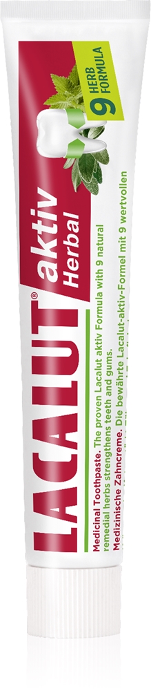 

Зубная паста Aktiv на травах для укрепления зубов и десен Lacalut, 75 мл
