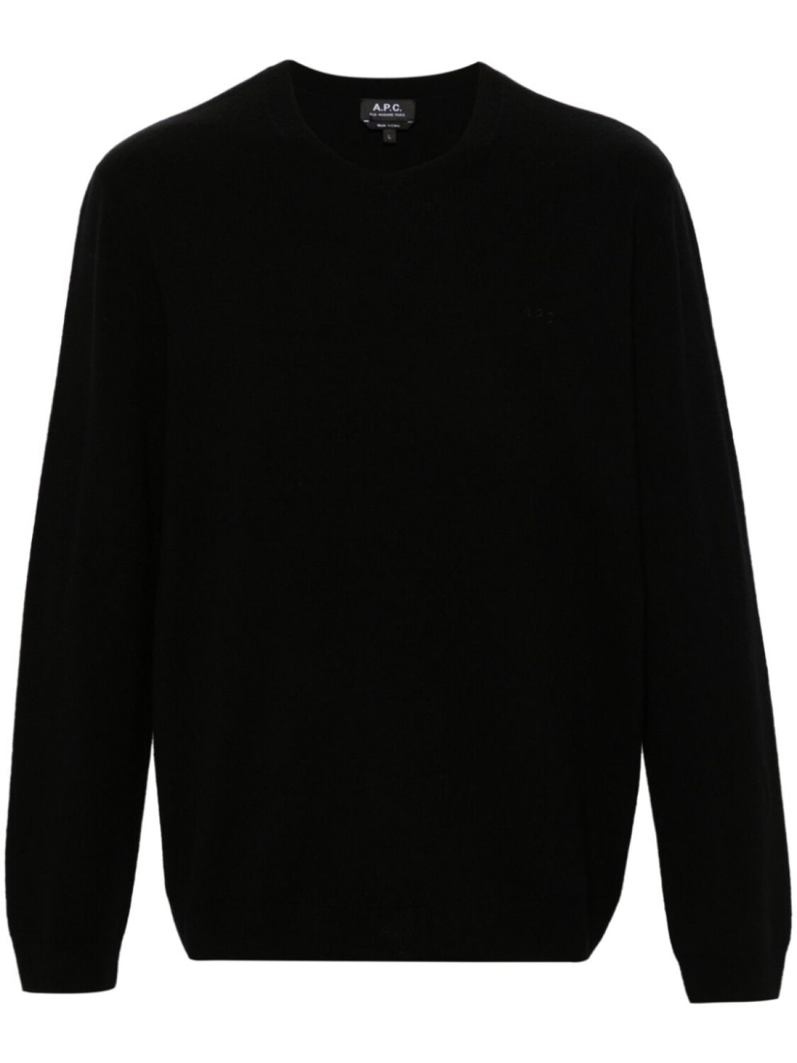 

A.P.C. джемпер из вирджинской шерсти с вышитым логотипом, черный