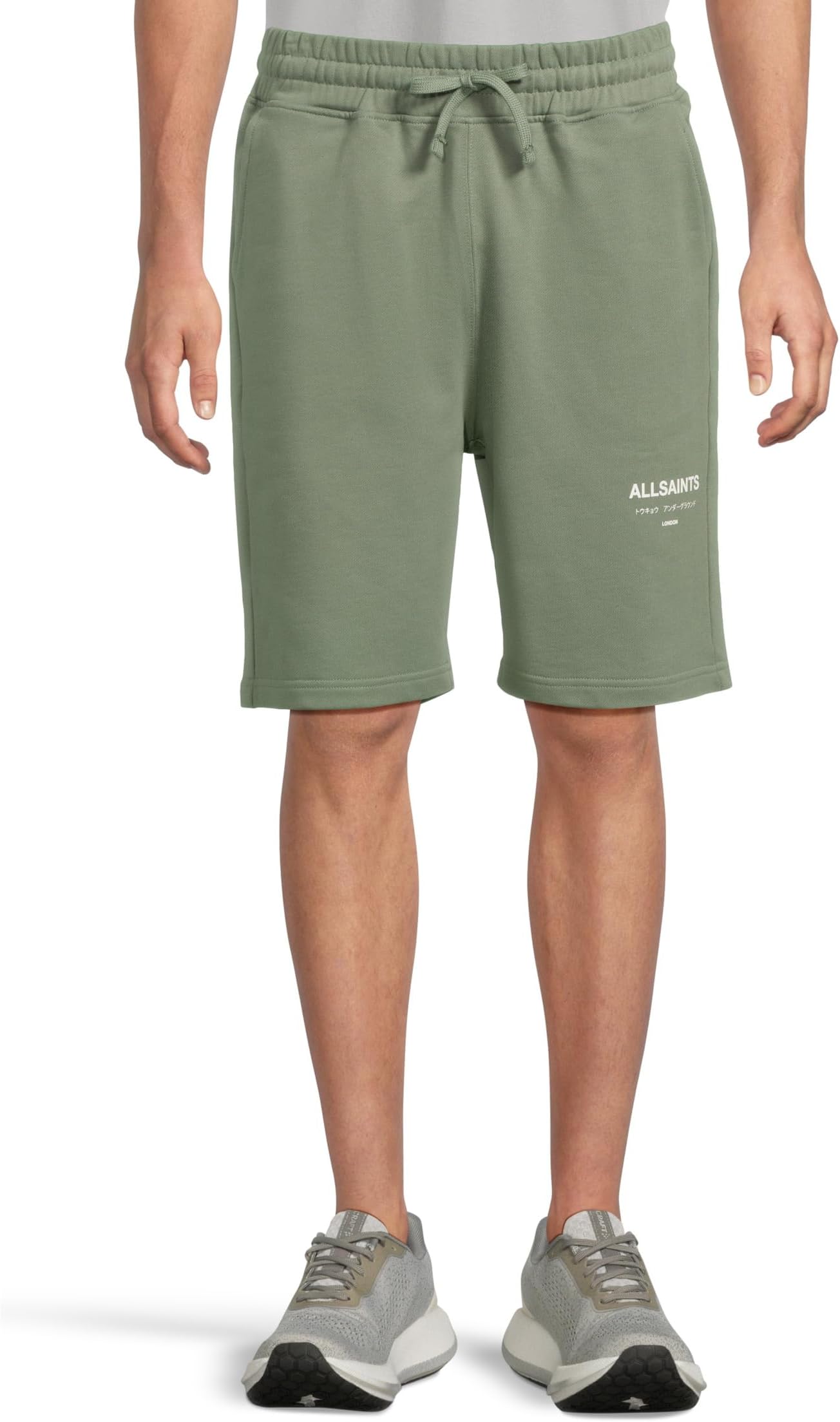 

Шорты AllSaints Underground Sweatshort, цвет Smokey Green