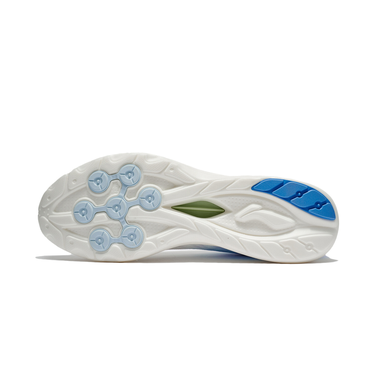 Кроссовки Qingyi для бега мужские с низким верхом Cloud White / Light Cobalt Blue Lining — фото 3