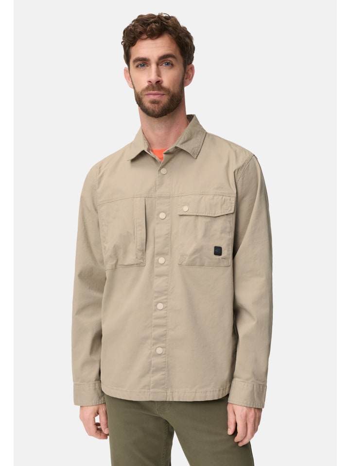 

Camel Active Бежевая рубашка-куртка с карманами