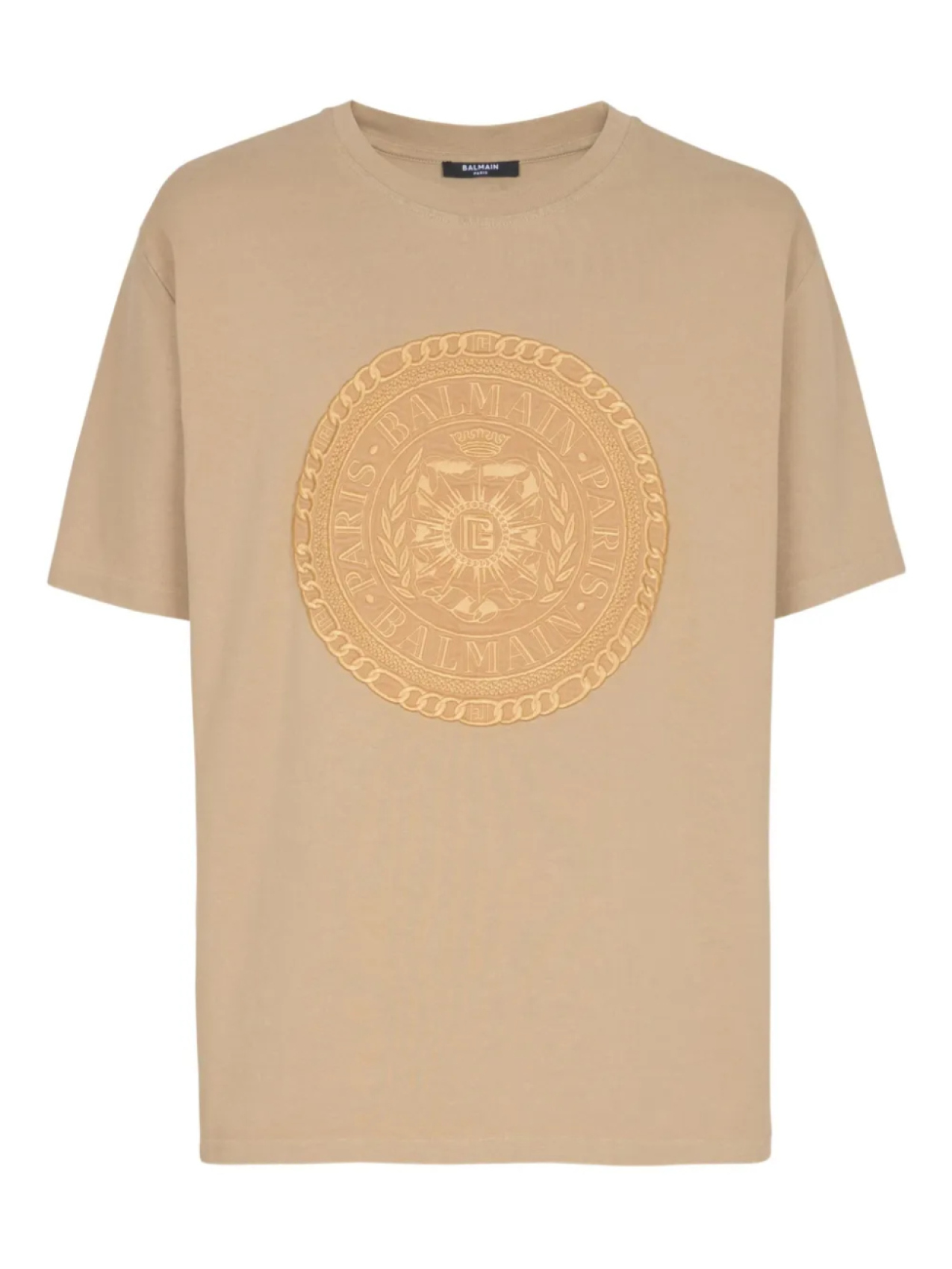 

Balmain футболка с вышивкой Médaille, нейтральный