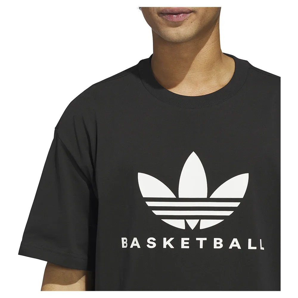 Футболка с коротким рукавом adidas Originals Originals Basketball Courtside, черный — фото 4