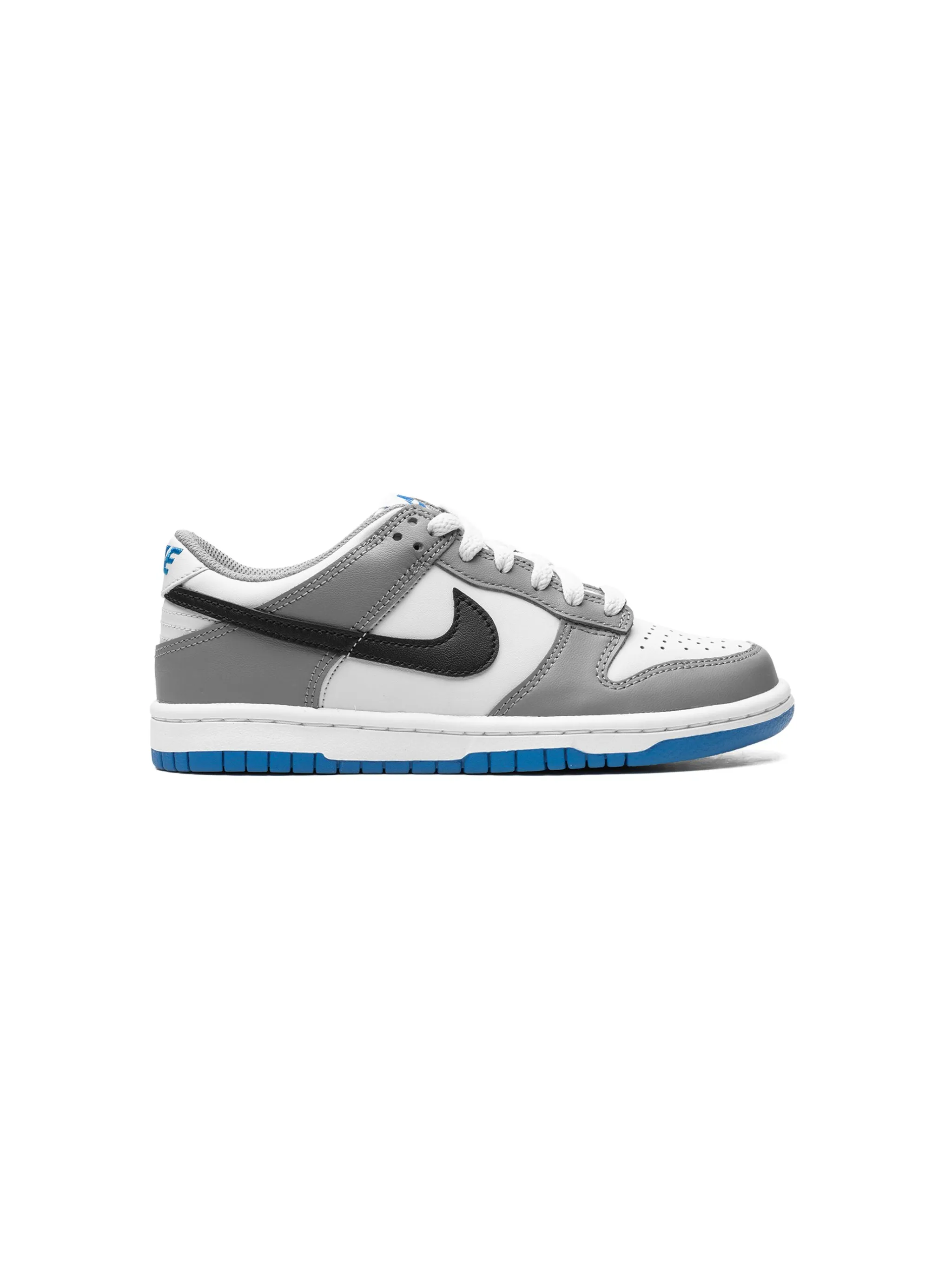 Кроссовки Dunk Low Grey/Blue Nike Kids, серый — фото 2