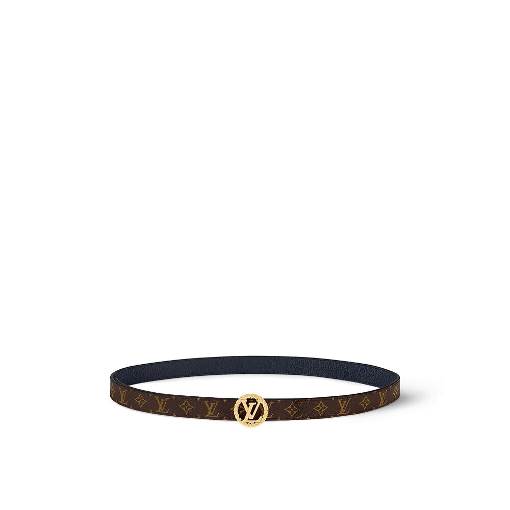 

Ремень LV Circle Nautical 20 мм, двусторонний Louis Vuitton, синий