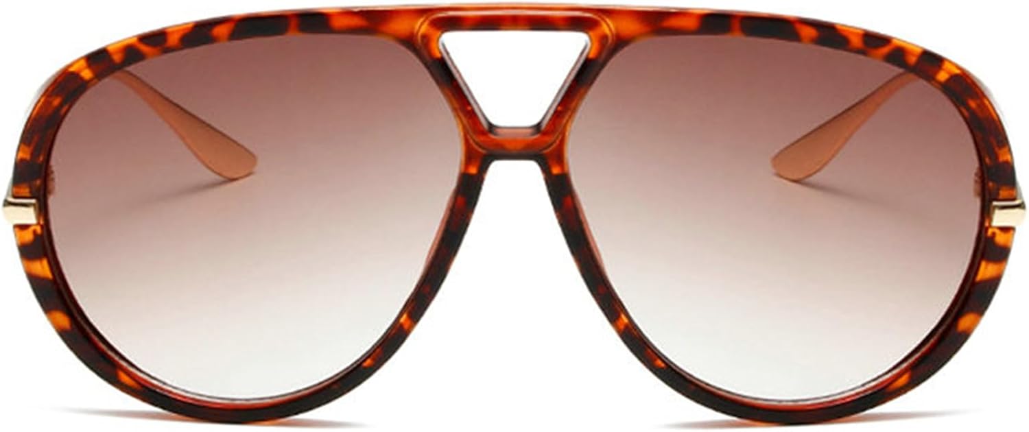 

Женские солнцезащитные очки-пилот большого размера Helena, модные солнцезащитные очки с двойным лучом и градиентной защитой от УФ-излучения UV400, мужские модные овальные солнцезащитные очки, C6