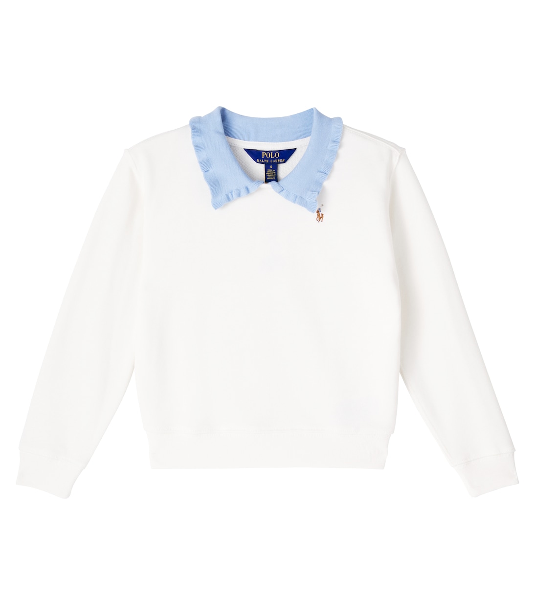 

Хлопковый поло-свитер с махровым ворсом Polo Ralph Lauren Kids, Nevis
