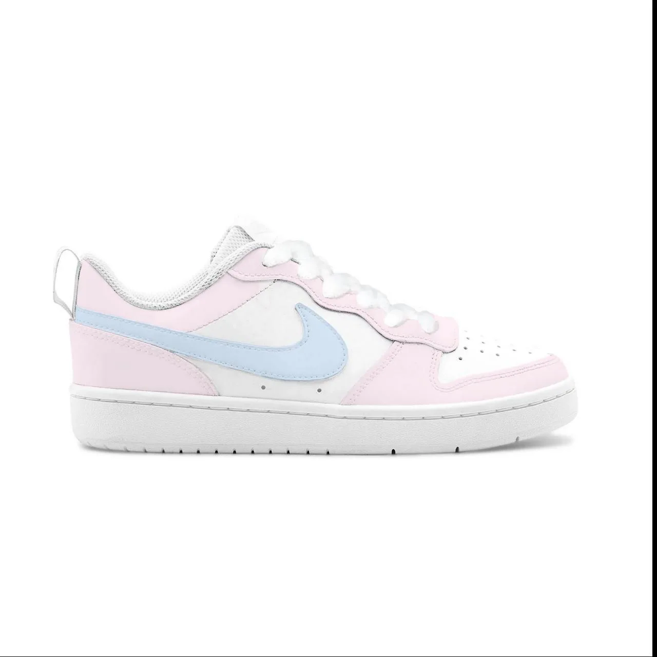 Nike Court Borough 2 Milk Blue Cat Print кожаные противоскользящие кроссовки для скейтбординга с амортизацией и устойчивостью к истиранию — фото 3