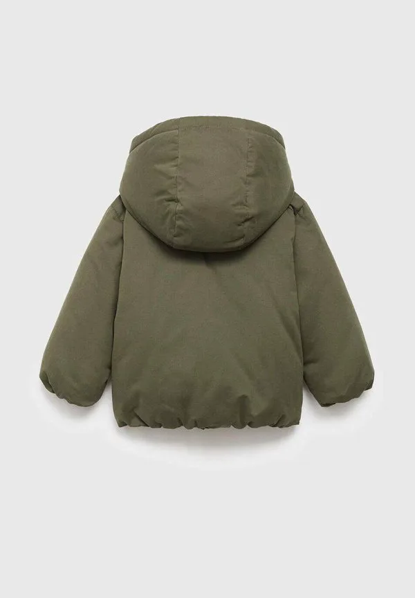 Детская зимняя куртка Mango Kids, Khaki — фото 2