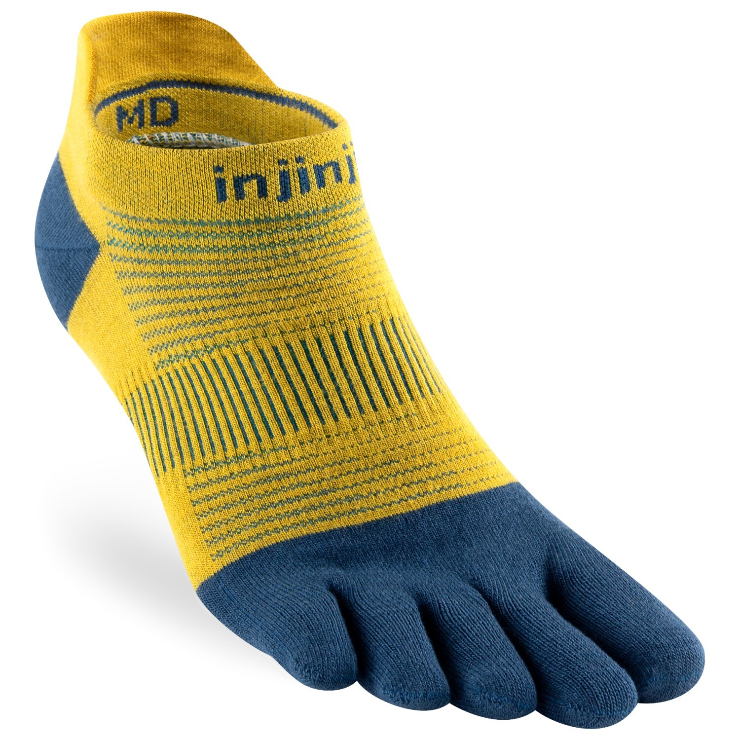 

Носки для бега Injinji Run Lightweight No Show, цвет Royal Yellow