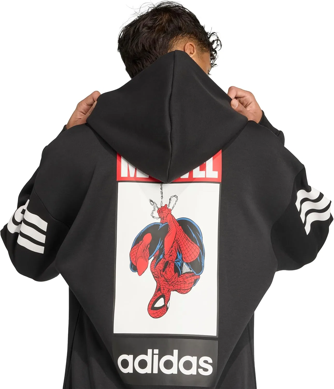 Толстовка Adidas Men's Marvel, черный — фото 4