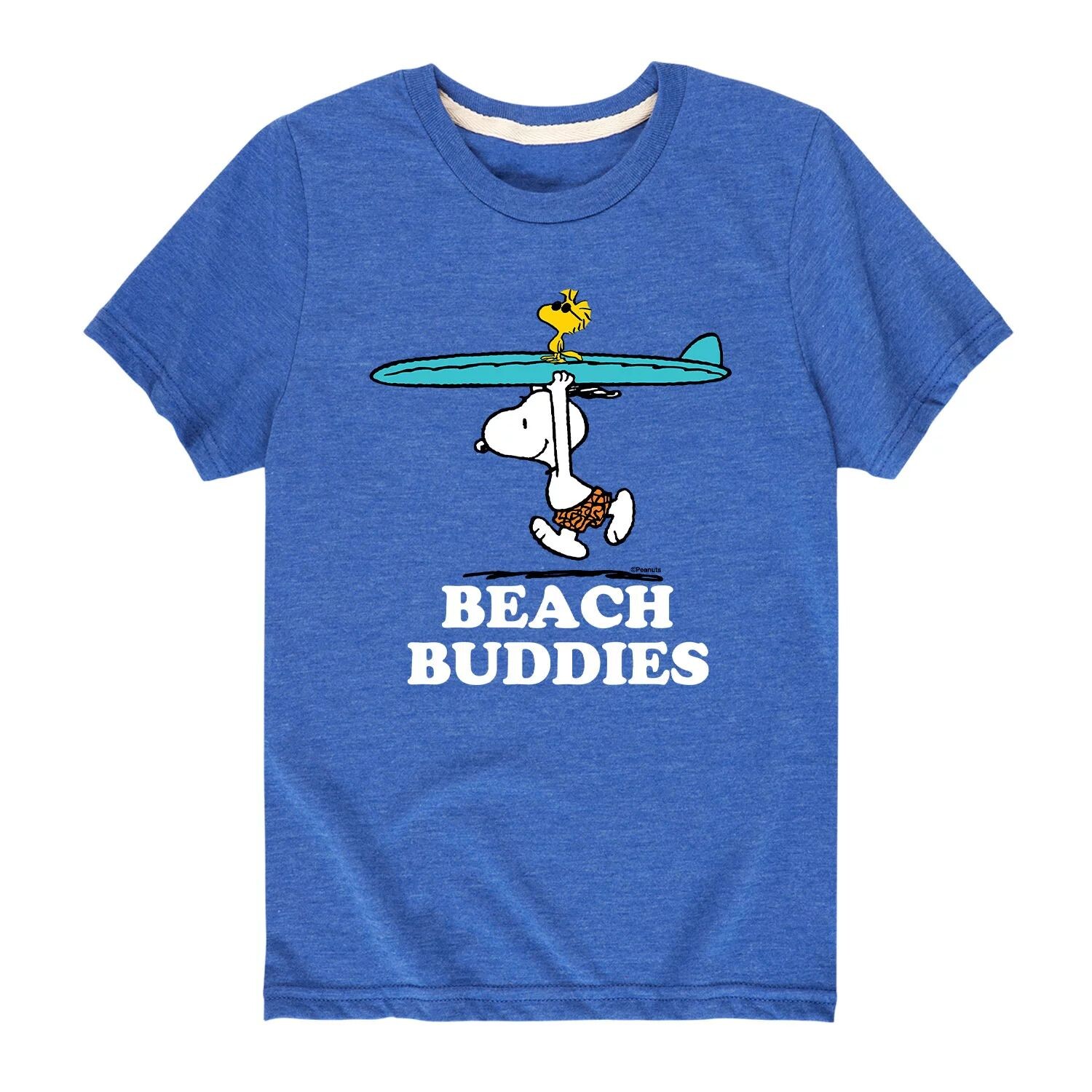 

Футболка с рисунком Peanuts Snoopy "Beach Buddies" для мальчиков 8–20 лет Licensed Character, синий