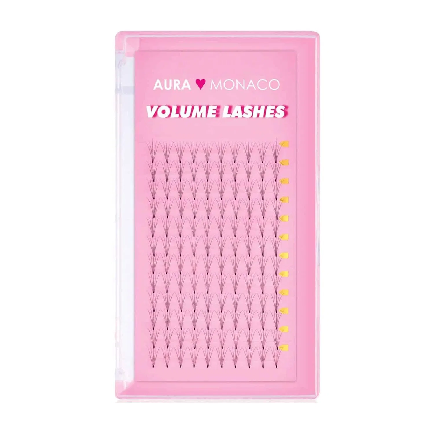 Готовые 5D пучки ресниц 0.07 мм C-изгиб от AURA Monaco Beamlight Lashes