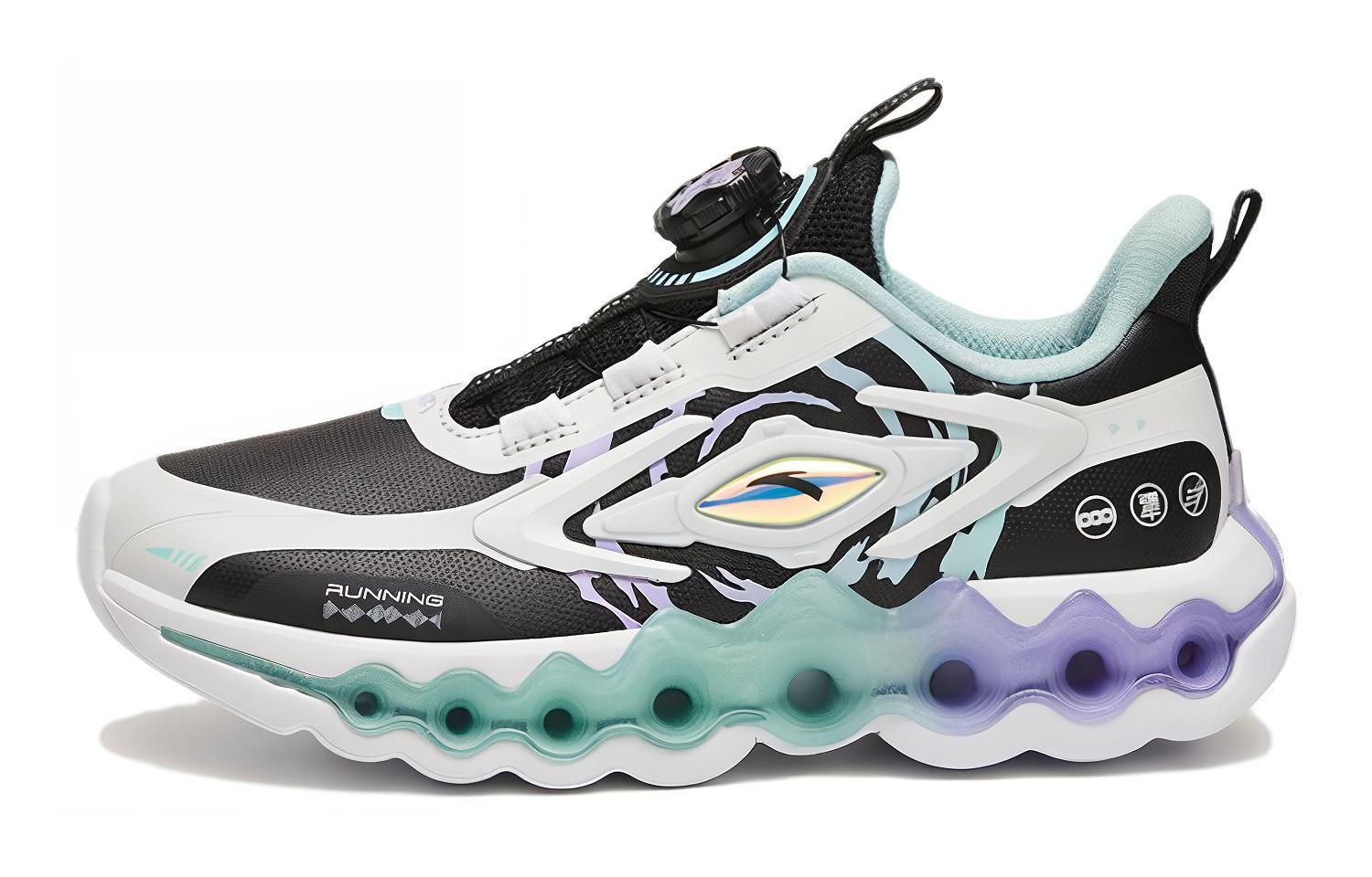 

Кроссовки Energy Ring 8.0 Kids GS Low-top Black/Green/Purple Anta Kids
