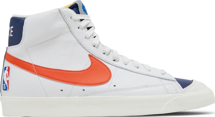 Кроссовки Nike NBA x Blazer Mid '77 EMB '75th Anniversary - Knicks', белый - фото