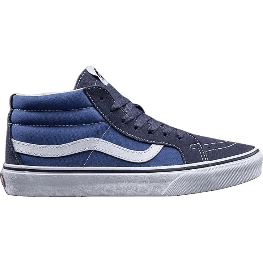 Детские скейтборд-кроссовки SK8 MID Top Skateboard Shoes Blue Vans, Blue — фото 3