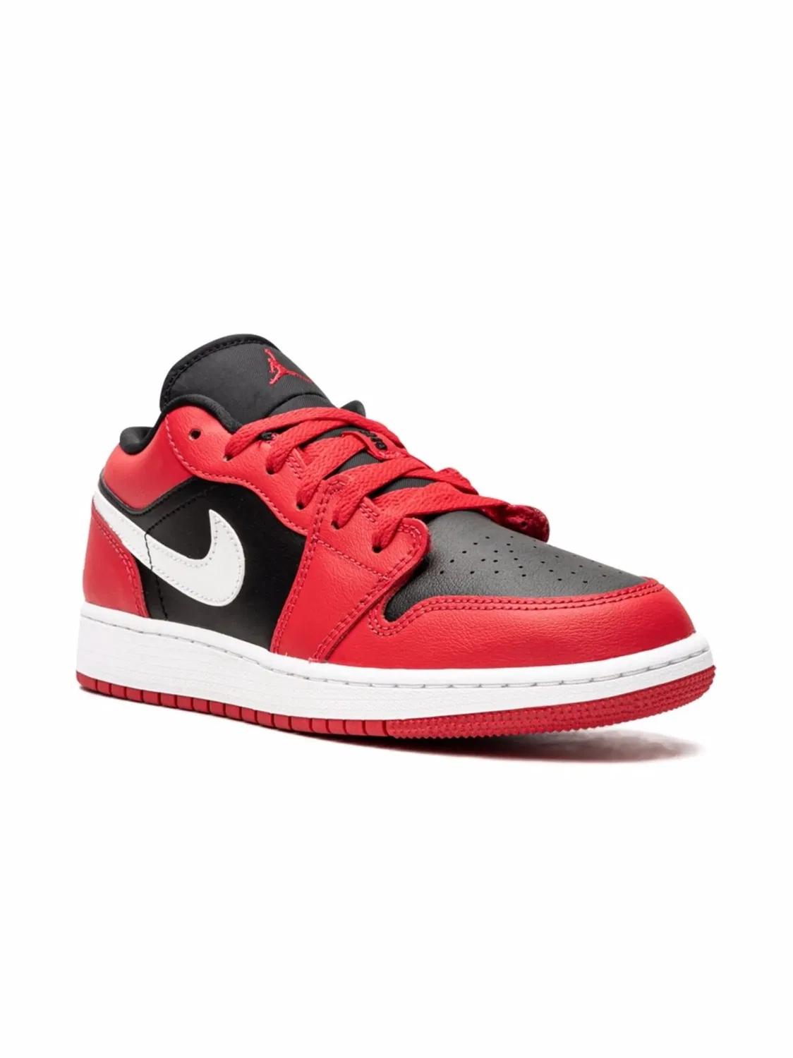 Кроссовки Air Jordan 1 Low "Черный/Ярко-Вишневый"