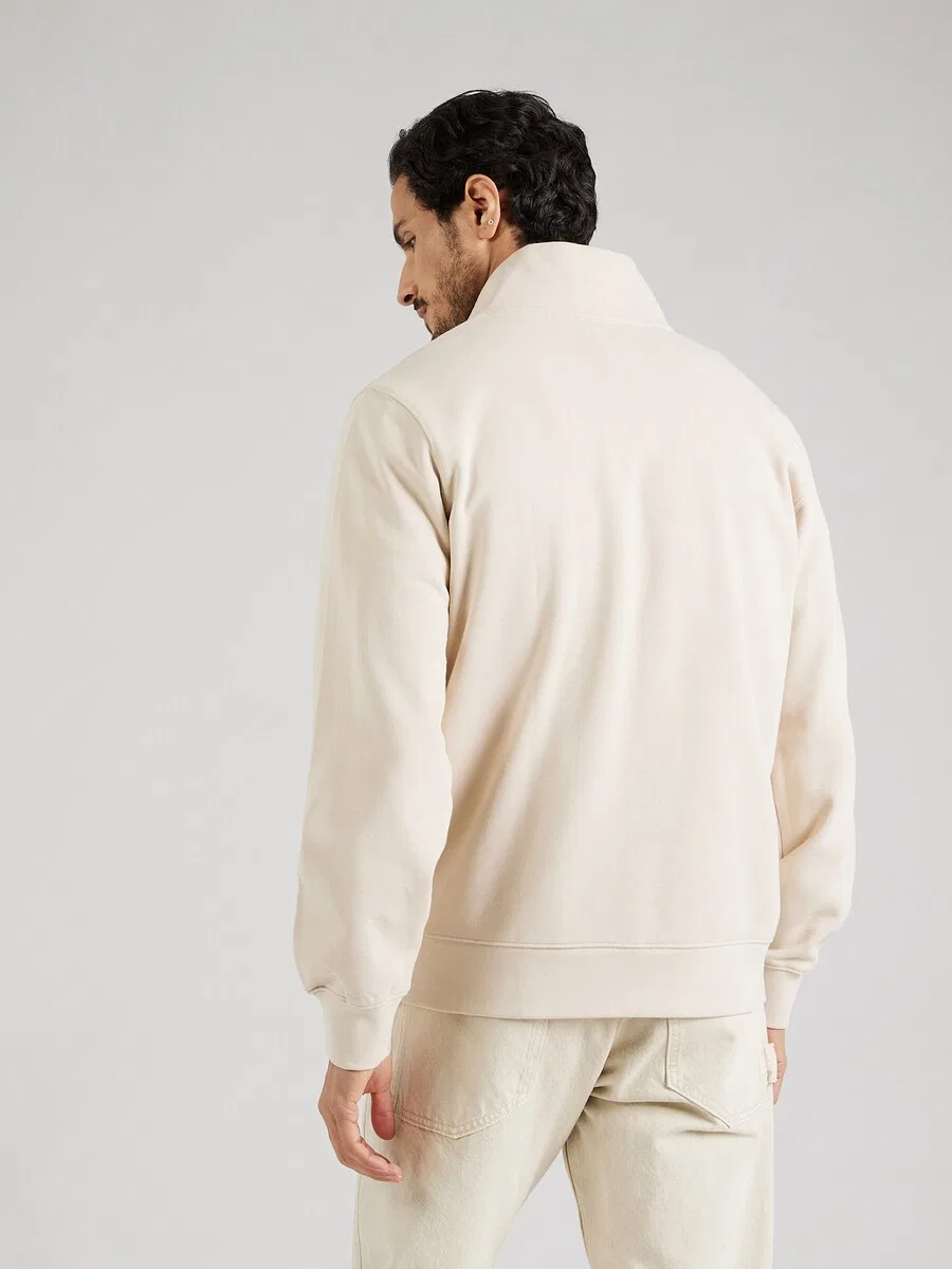Толстовка LEVI'S 'Original Housemark Quarter-Zip Pullover' кремового цвета — фото 4