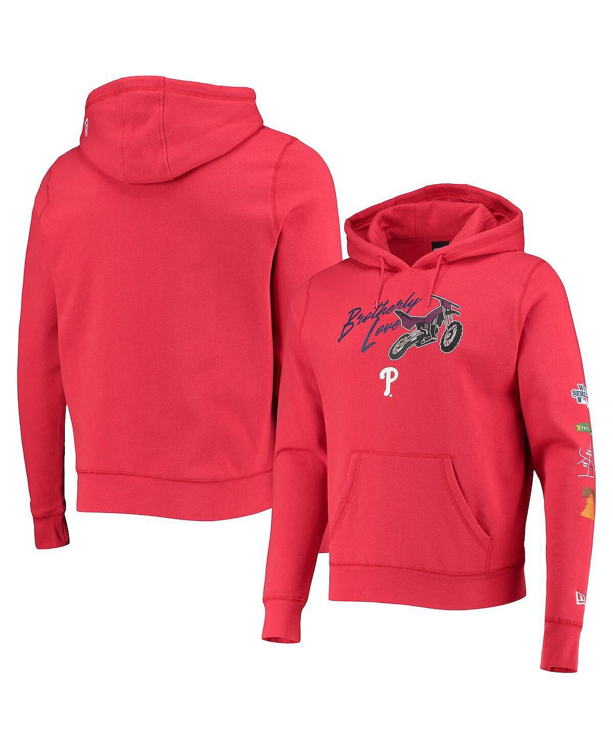 

Мужская красная толстовка с капюшоном philadelphia phillies city transit pullover New Era, красный