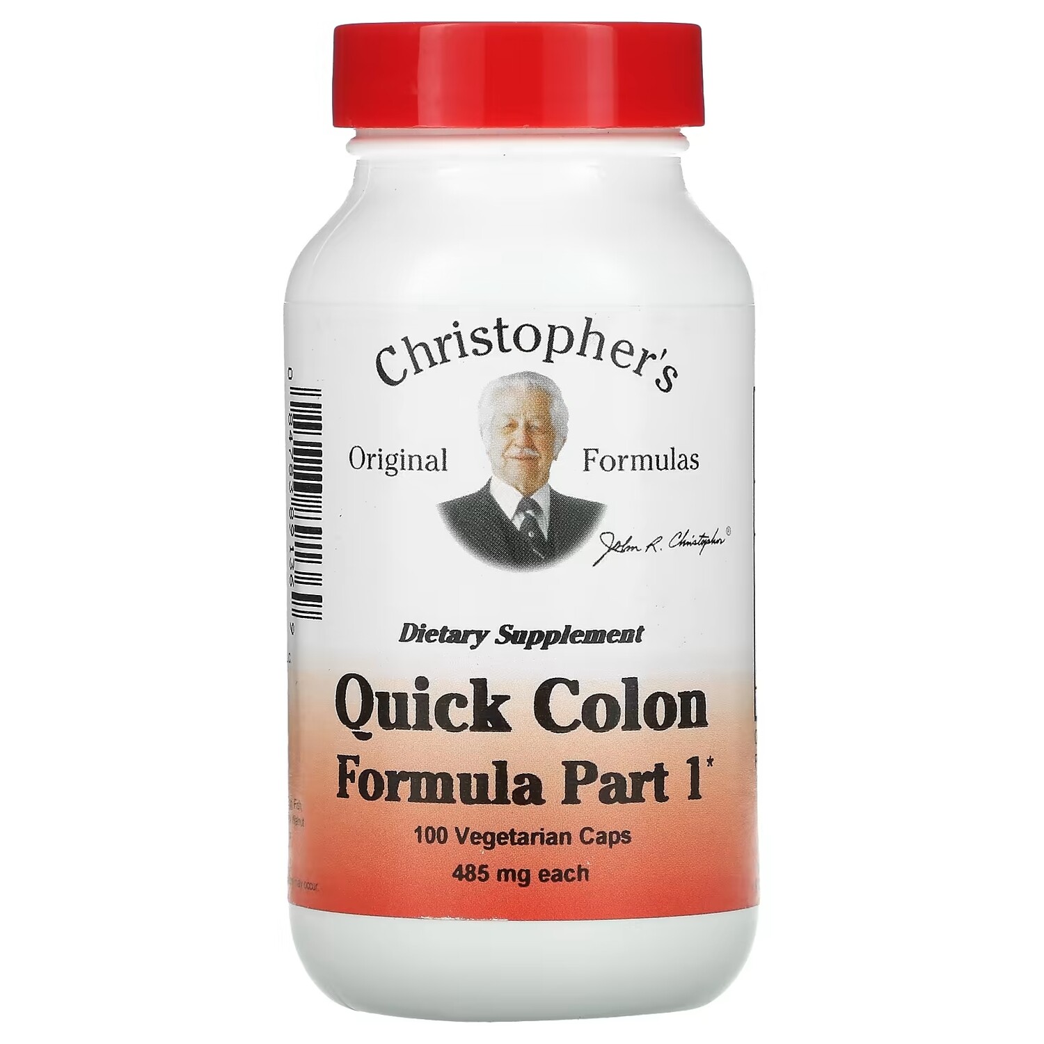 

Christopher's Original Formulas Quick Colon средство для здоровья кишечника этап 1 485 мг, 100 вегетарианских капсул