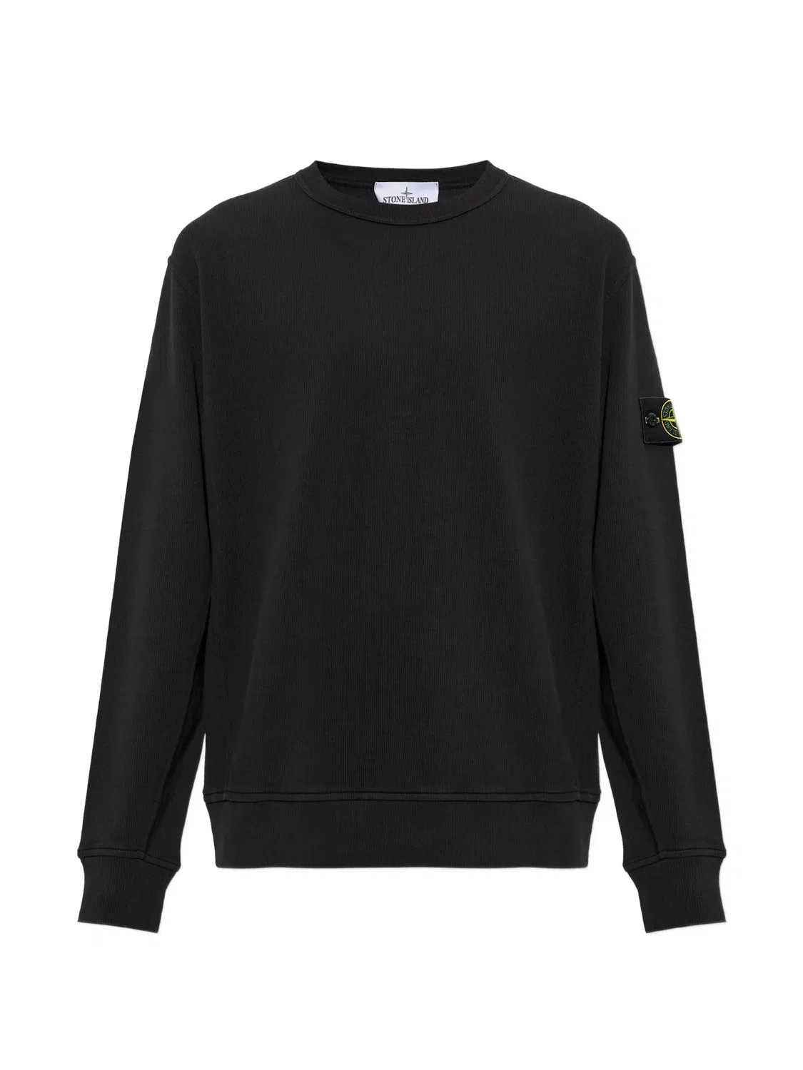 Stone Island Свитер с логотипной нашивкой, черный