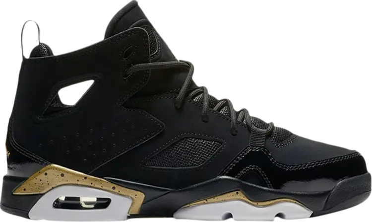 

Кроссовки Jordan Flight Club 91 BG Black Metallic Gold, черный