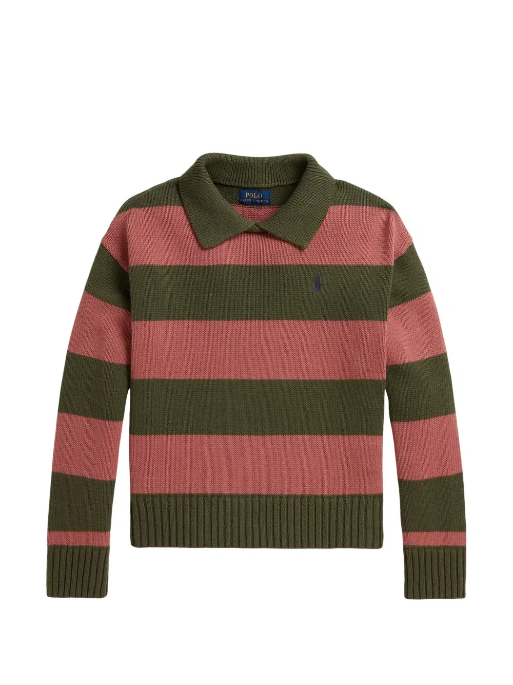Полосатый свитер POLO RALPH LAUREN KIDS, зеленый